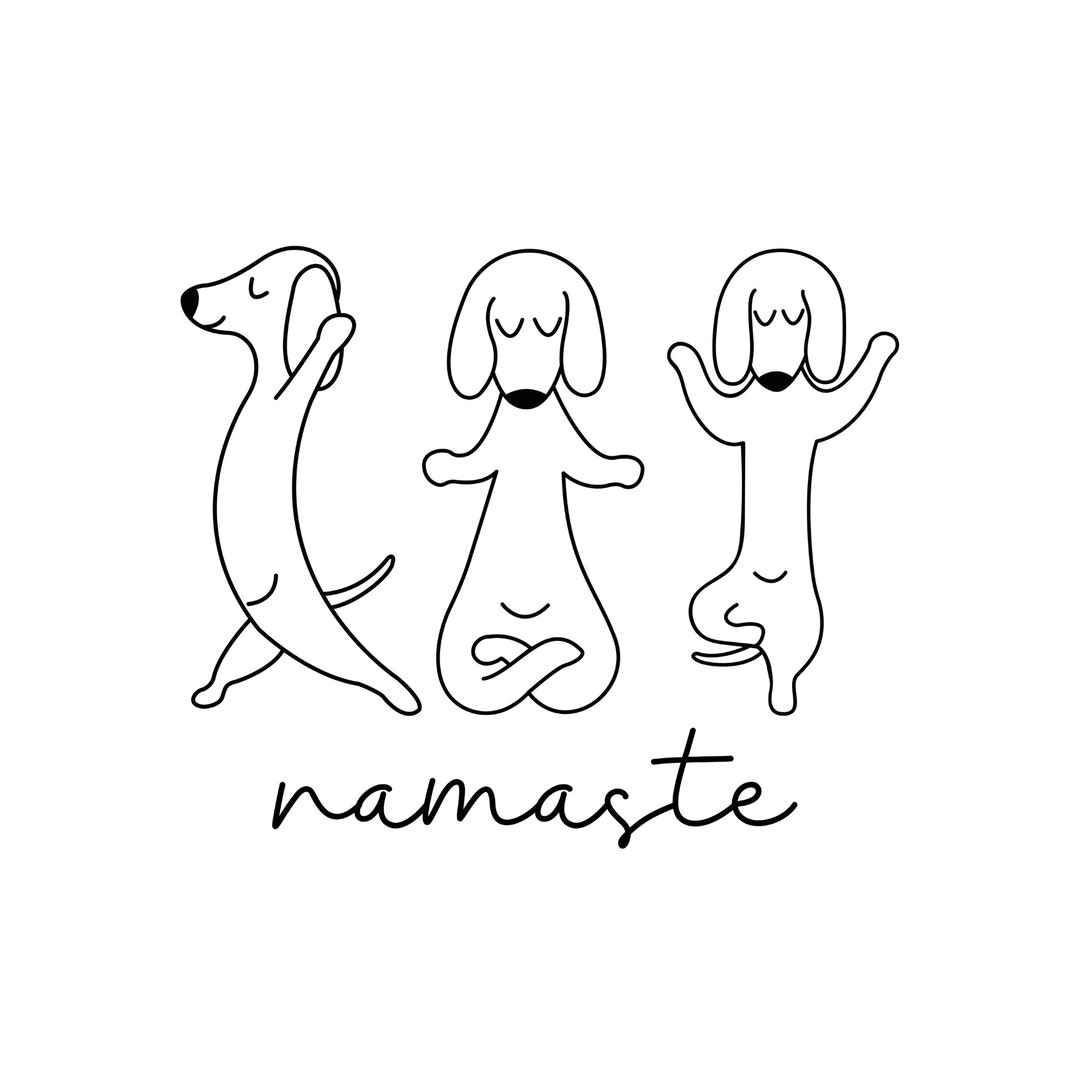 Namaste SVG and PNG, Funny Yoga SVG, Funny Dog Svg, Yoga Downloads ...