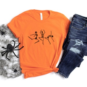 Dancing Skeletons T-Shirt - Funny Halloween T-Shirt - Cute Halloween T-Shirt - Spooky Tees - Trending Halloween Shirts image 4