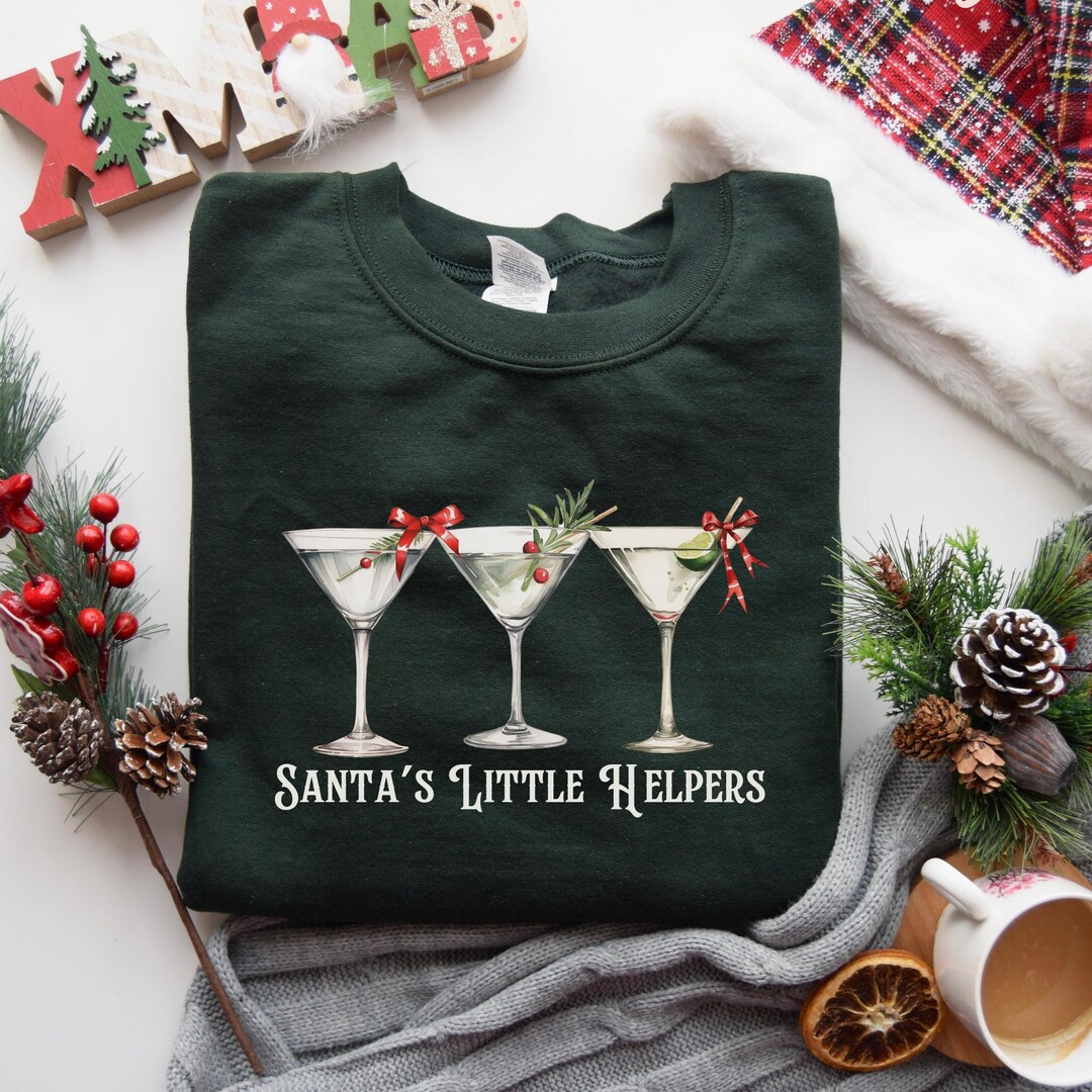 Cocktails at Christmas Sweatshirt main image 1