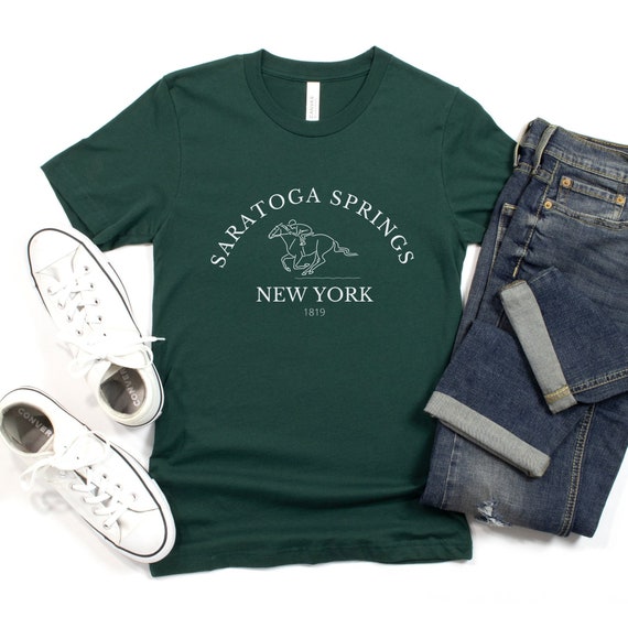 Saratoga Springs T-Shirt, Unisex Saratoga Springs Tee, Saratoga New York Shirt, Saratoga Race Track T-Shirt, New York Shirt, Saratoga Shirt