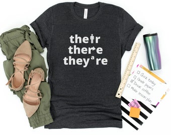 Funny Teacher Shirt, English Teacher Shirt, Grammar Shirt, Gift for Teacher, Back to School Apparel, Grammar Police Tee, English Professor