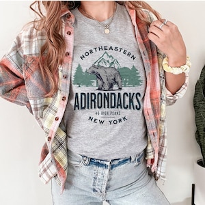 Adirondacks Shirt, Adirondack High Peaks Shirt, Upstate New York Shirt, Hiking Shirt, Northeast Tee, New York State Shirt, Travel Shirt