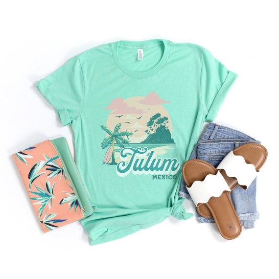 Tulum Mexico Shirt, Beach Vacation Shirt, Tulum Shirt For Women, Tulum Bachelorette T-Shirts, Women's Beach Shirt, Girl's Trip Shirt