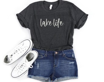 Lake Life Shirt, Lake Shirt, Lake Vacation Shirt, Camper Shirt, Lake Vibes T-Shirt, Travel Shirt, Nature Lover Gift For Her, Camping Tee