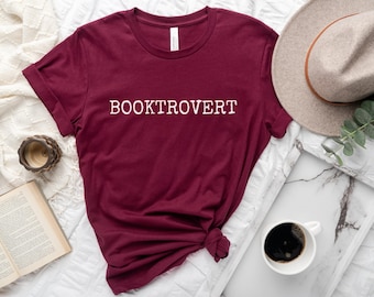 Booktrovert T-Shirt, Bookish Shirt, Book Lover Shirt, Introvert Shirt, Funny Introvert Shirt, Funny Book Lover T-Shirt, Book Lover Gift