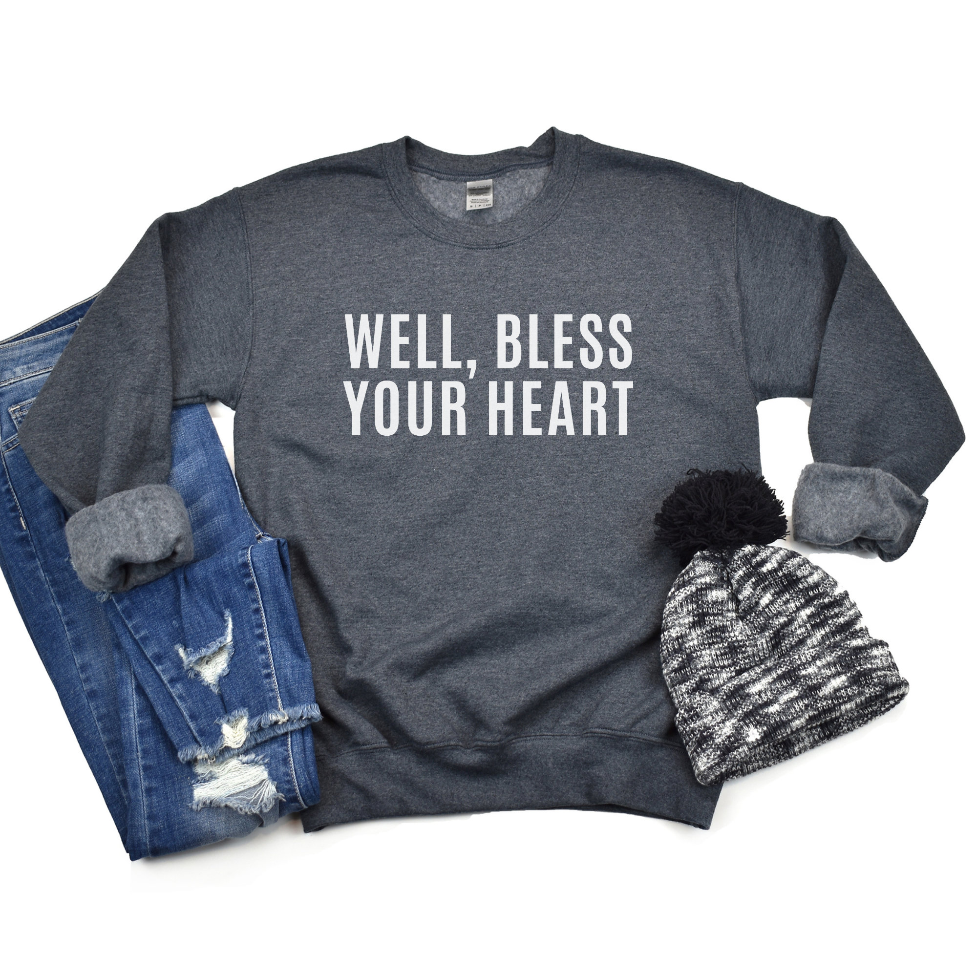 Well Bless Your Heart Crewneck Sweatshirt Funny Sweatshirt - Etsy México