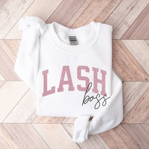 Sweat Lash Boss, Sweat Lash Artist, Chemise Lash Expert, Sweat esthéticienne, Chemise Lash Tech, Cadeau Lash Tech, Cadeau Lash Artist