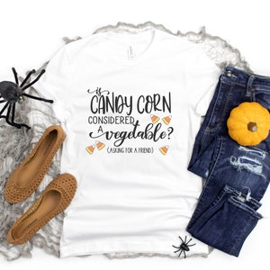Candy Corn Shirt, Funny Halloween Shirt, Women&#39;s Halloween Shirt, Candy Corn Lover T-Shirt, Cute Halloween Tees, Halloween Candy Shirt