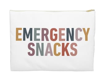 Emergency Snacks Bag, Funny Travel Snack Bag, Sweet Tooth Gift Treat Bag, Snack Pouch Travel Accessories, Gifted Bags Candy Travel Pouch