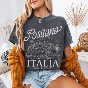 Positano Italia Amalfi Coast T-Shirt | Comfort Colors Italy Shirt | Italy Souvenir Tee | Retro Travel Lover Tee-Shirt image 8
