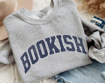 Bookish sweater, boekenwurm sweater, boek nerd shirt, shirt boekenliefhebber, boekenliefhebber cadeau, cadeau voor boekenliefhebber, bibliothecaris sweatshirt