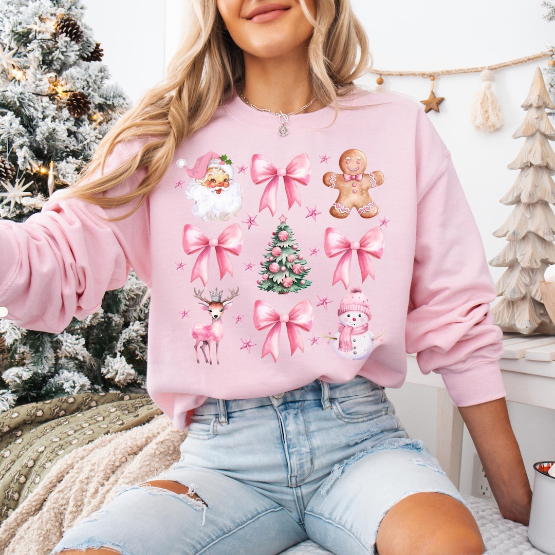 Pink Ugly Sweater Pink Christmas Sweater Women's Coquette