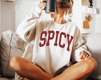 Pikantna bluza uniwersytecka z okrągłym dekoltem, zabawna bluza, podarowana dla niej, sarkastyczna, zuchwała koszulka, urocze bluzy damskie, wygodna bluza