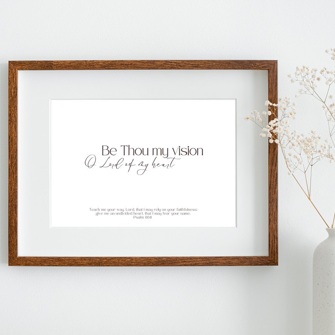 Be Thou My Vision Hymn Print Bundle | Minimal Christian Art | Scripture ...