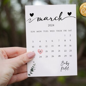 Annonce de bébé neutre pour les médias sociaux, annonce de grossesse, annonce de naissance personnalisée, calendrier de la date d’échéance du bébé, bébé neutre minimal