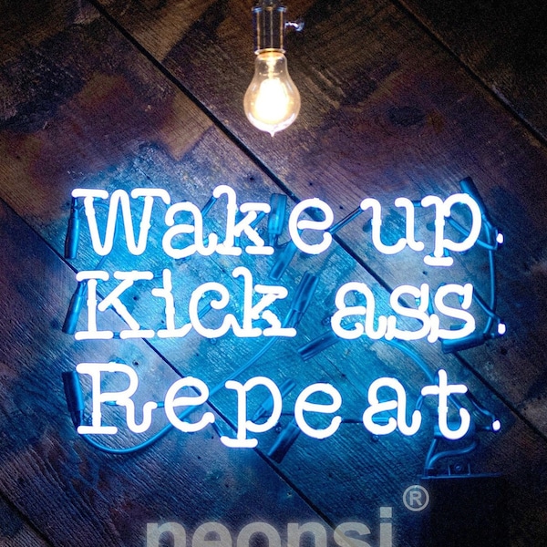 Motivational Neon Sign for Gym Home or Office | Custom