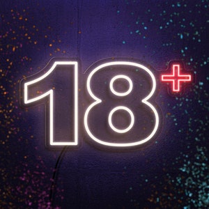Letrero de neón para 18 cumpleaños, decoración para fiestas de cumpleaños para mayores de 18 años, luz de neón LED personalizada, decoración para fiestas