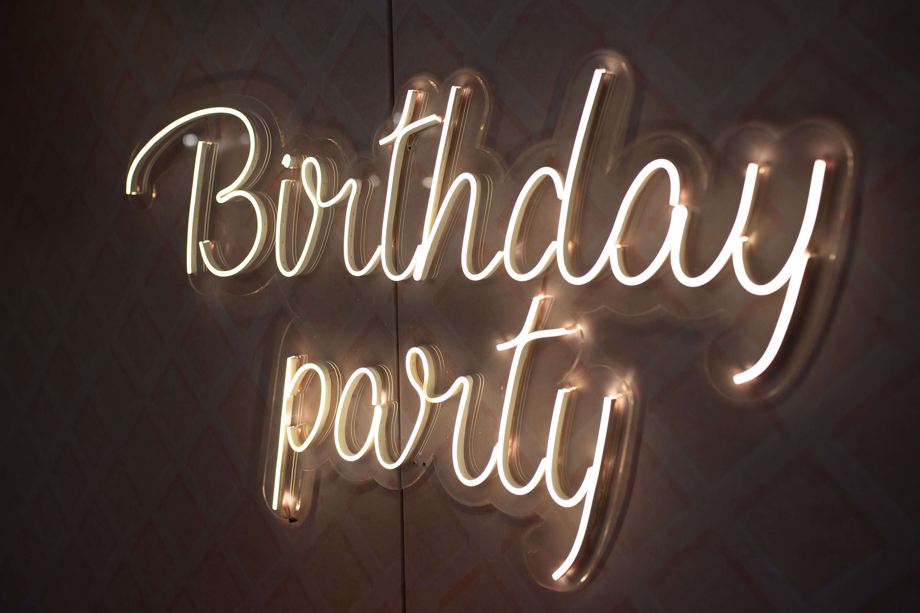 40th Birthday Neon Sign, FORTY & Fabulous in Red, Yellow and