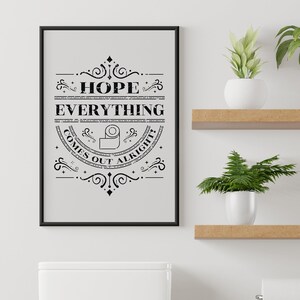 x5 Bathroom Wall Art, Funny Bathroom Wall Art, Dorm Room Decor Print Ideas, Instant Digital Download, Black and White.