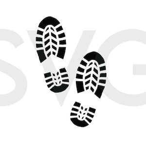 Santa Foot Print Boot Stencil SVG, png, eps, jpg Instant Digital Download, Stencil Cut Out Idea, Great For Christmas Eve