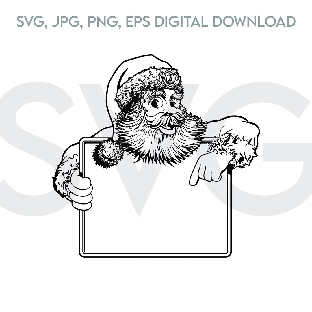 Santa Names Svg Santa Name Frame Christmas Print SVG Instant Download, PNG, Eps, Jpg ...