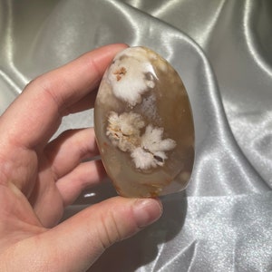 Pink Flower Agate Freeform (135 grams) | Flower Agate | Flower Agate Freeform | Pink Flower Agate | Flower Agate Form | CosmicCaverns |