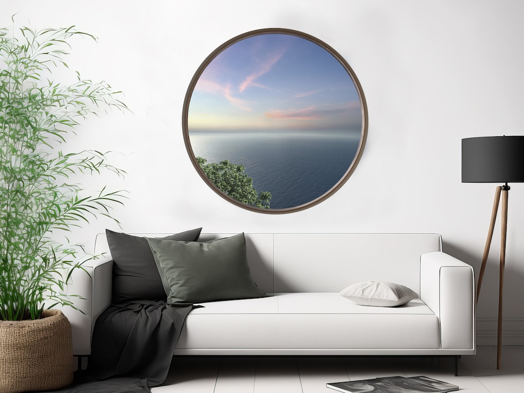 Relaxation Window Round Window Relax, 3D Vinyl, Sea Window, Decorative Vinyl, - Etsy