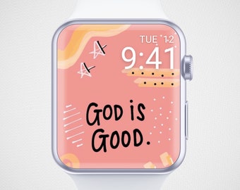 Religious Apple Watch Wallpaper, God Watch Face, Christian Watch Face, God is good Quote Watch Background, Jesus Christ Aesthetics