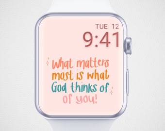 Religious Apple Watch Wallpaper, God Watch Face, Christian Watch Face, What Matter The Most Quote Watch Background, Jesus Christ Aesthetic