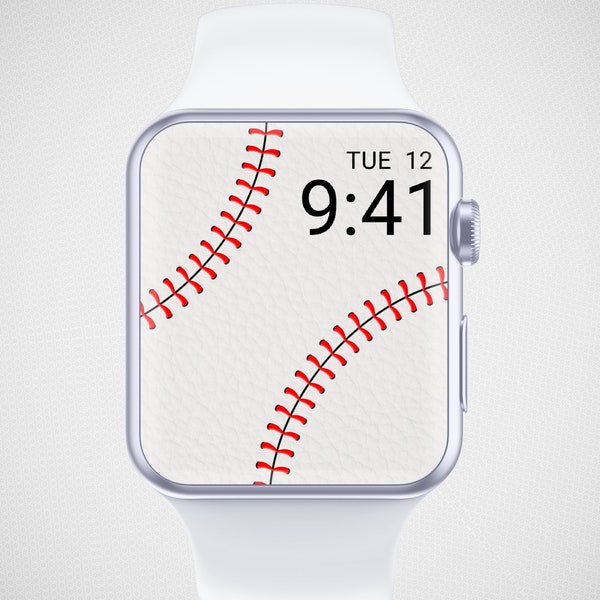 Baseball Apple Watch Wallpaper, Sports Watch Face, Athletic Smartwatch Background, Ball Game Watch Screensaver, Sports Fan Watch Aesthetics