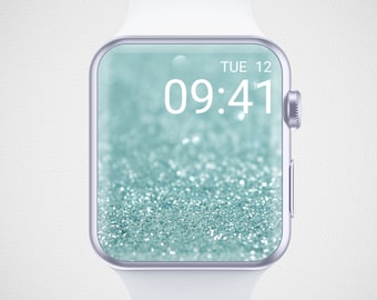 Glitter Apple Watch Wallpaper, Festive Smartwatch Background, Sparkling Watch Face, New Year's Eve Party Watch Wallpaper, Crystal Aesthetics