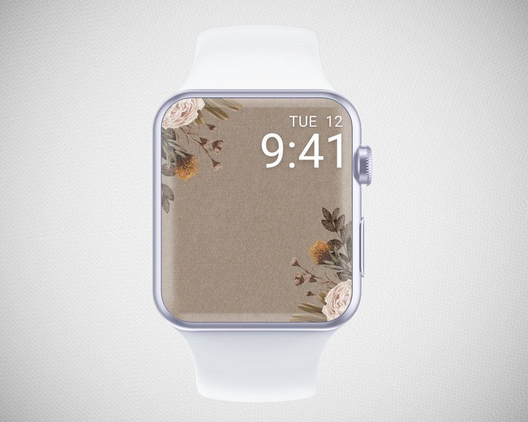 Dried Flower Apple Watch Wallpaper Fall Smartwatch Etsy