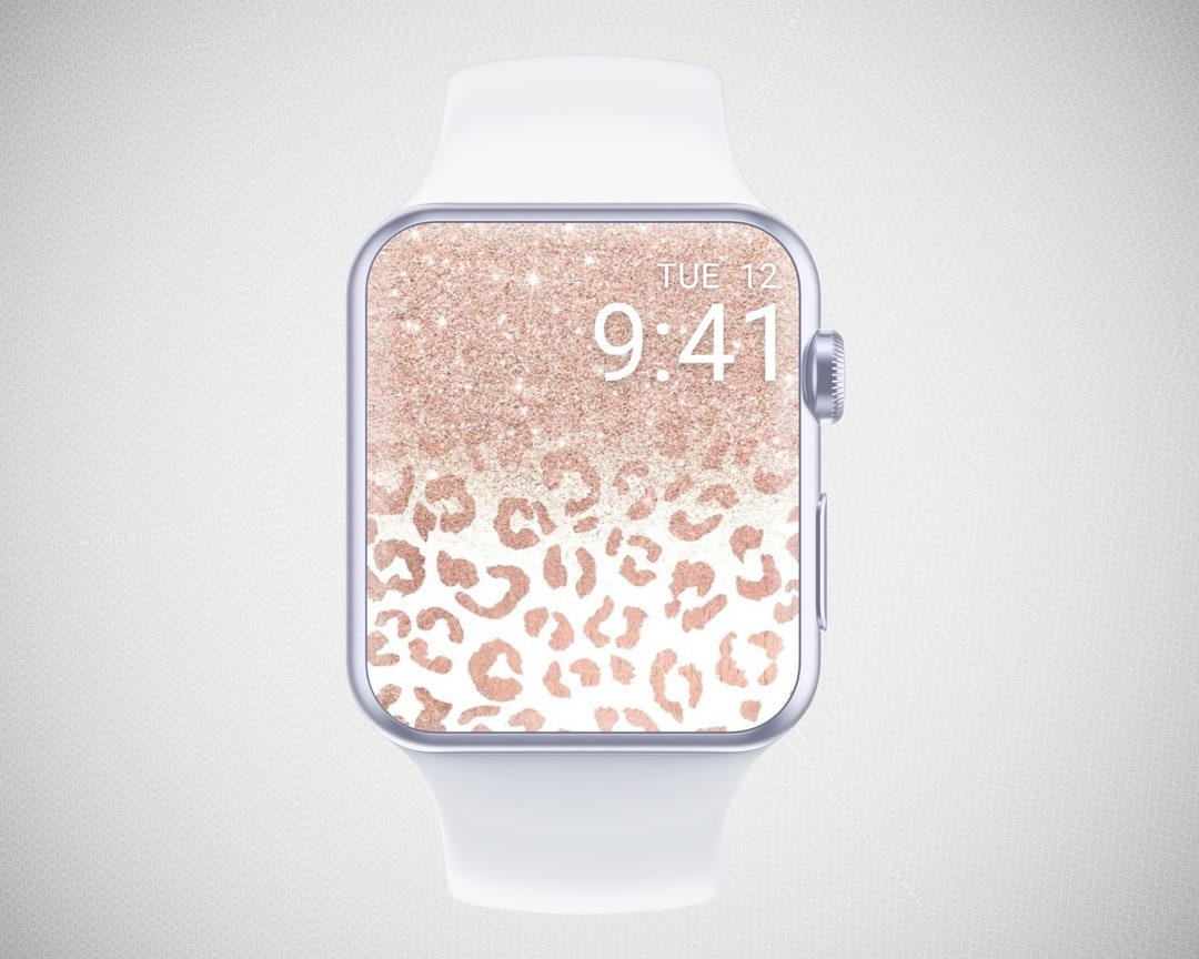 Leopard Print Apple Watch Wallpaper, Cheetah Print Watch Face, Wild