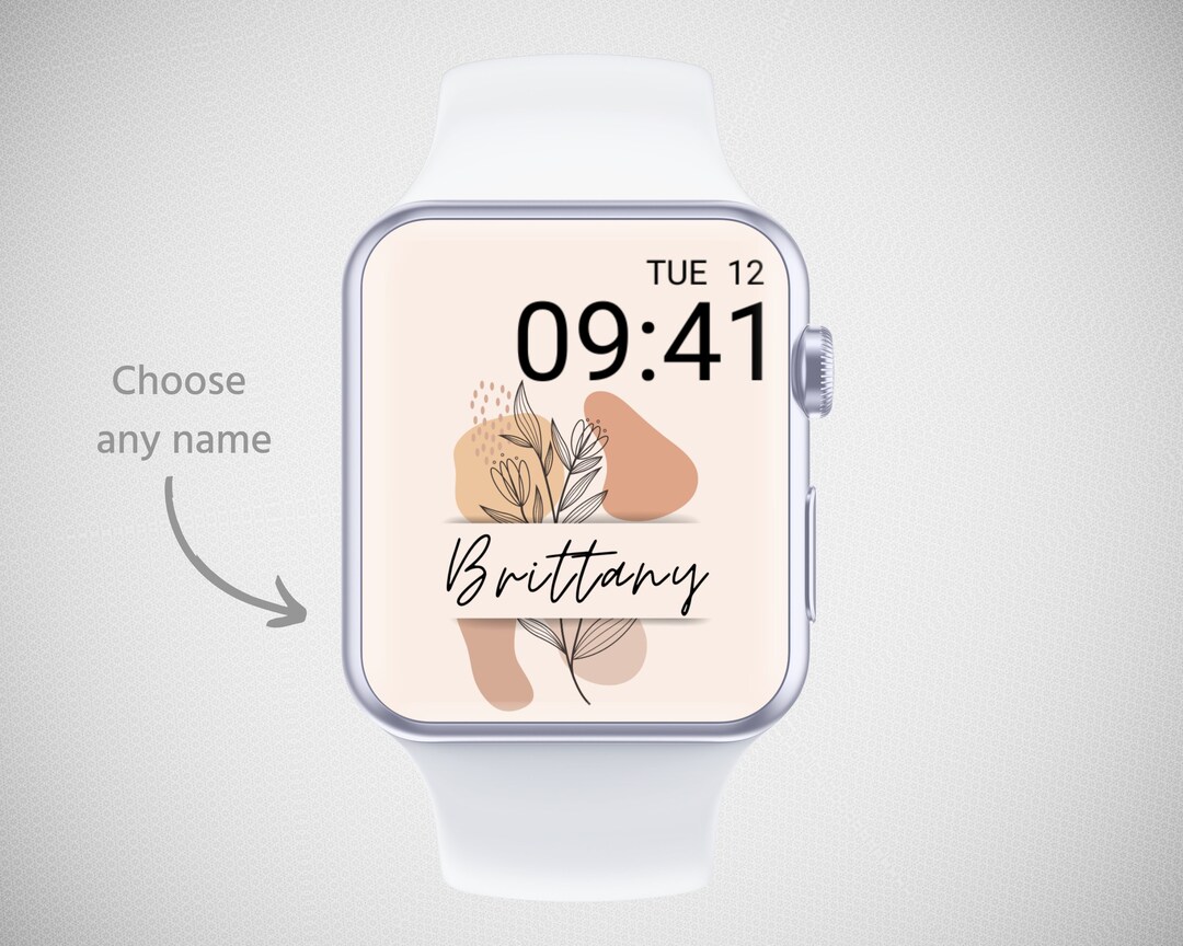Personalized Apple Watch Wallpaper Monogram Smartwatch - Etsy