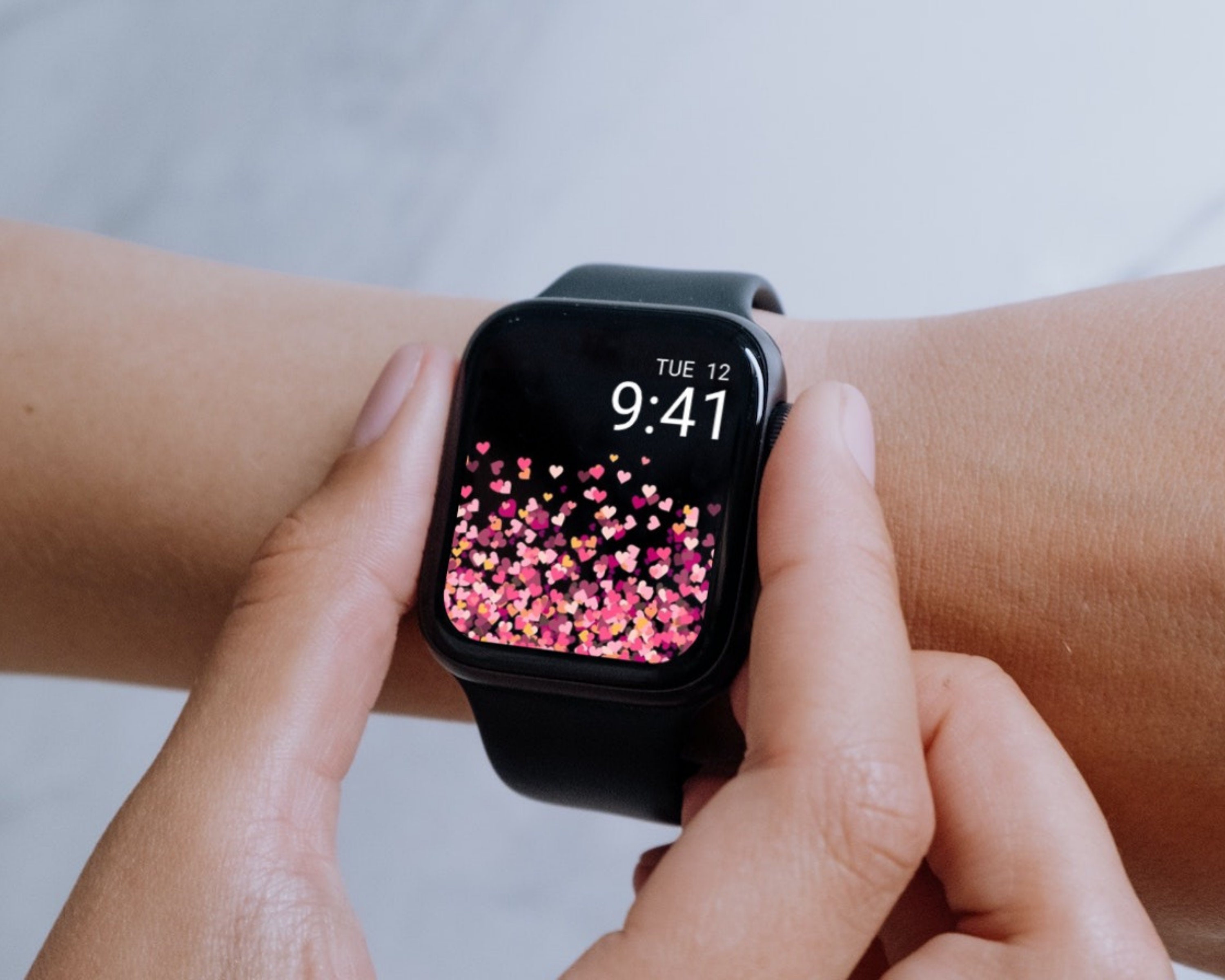 Valentine's Day Apple Watch Wallpaper Feminine Smartwatch - Etsy