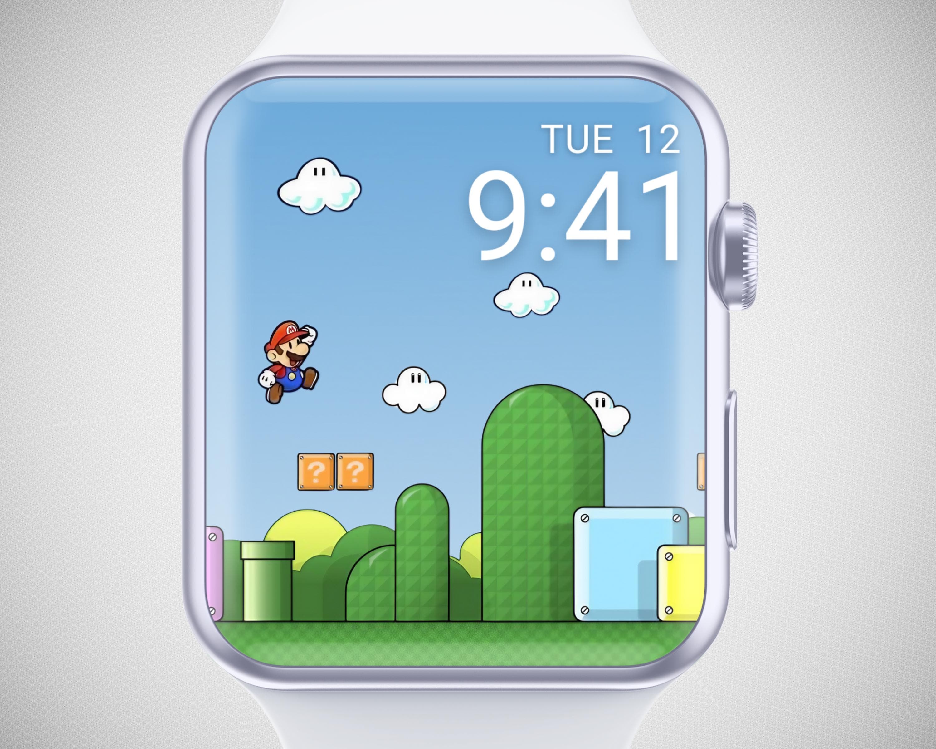 Smartwatch Tag Heuer Super Mario Uhr Mario Icons Super Mario