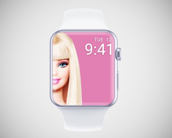 Pink Doll Apple Watch Wallpaper, Pink Girl Smartwatch Background, Blonde Babe Watch Face, Barb Movie Watch Screensaver, Hot Pink Aesthetics