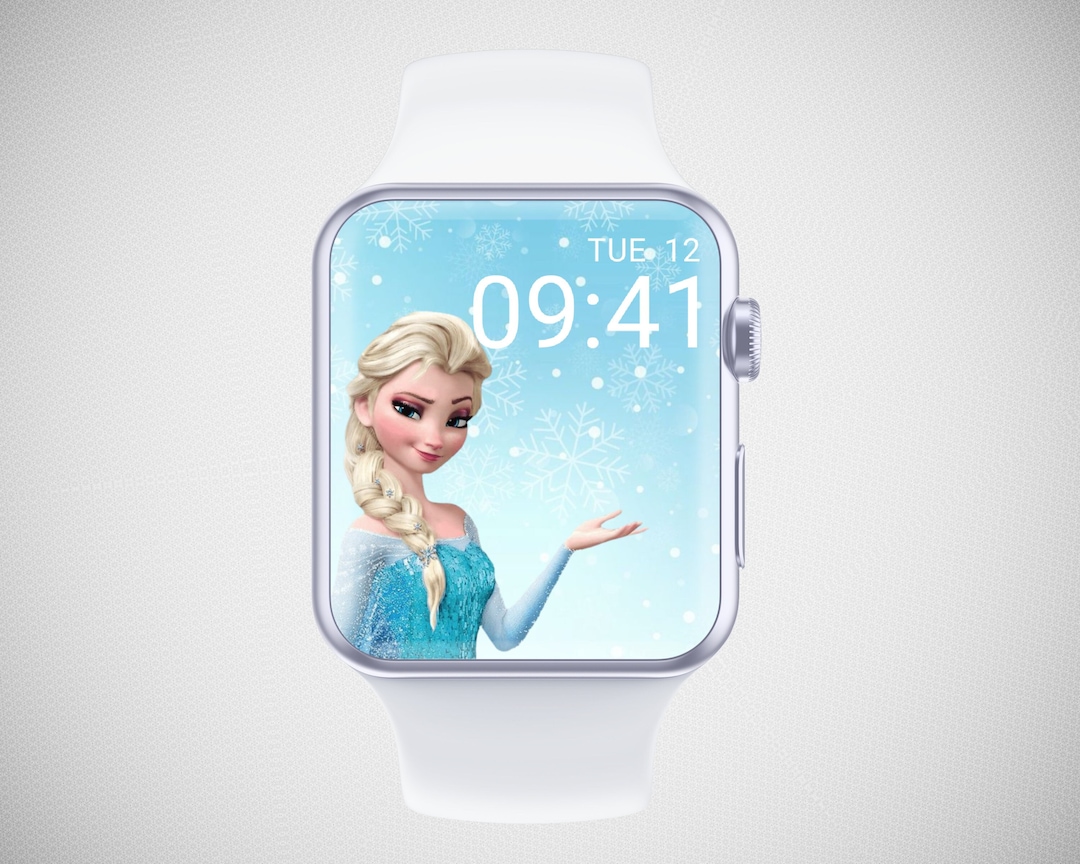 Frozen Apple Watch Wallpaper Winter Smartwatch Background Etsy