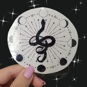 Adesivo fofo, Adesivo de cobra, Adesivo astrológico, Adesivo de vinil, Adesivo recortado, Adesivo para laptop, Adesivo decalque, Adesivo para garrafa de água