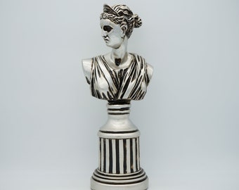 Apollo - Buste Standbeeld (Zilver)