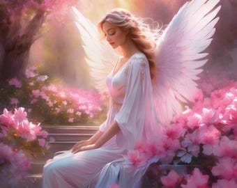 Serenity Among Blossoms DIY Diamond Painting Kit