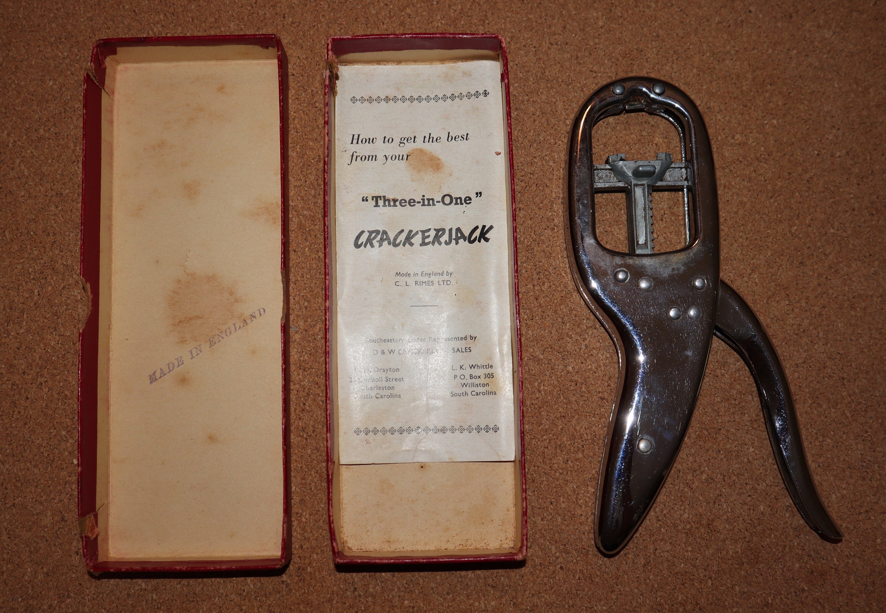 Crackerjack nutcracker made in england hot sale