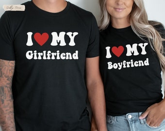 I Love My Girlfriend Shirt for Couples, I Love My Boyfriend Shirt