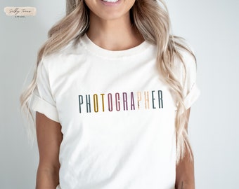 Photographer shirt for woman, photography lover shirt, photographer gift, wedding photographer shirt, photography shirt, camera lover shirt