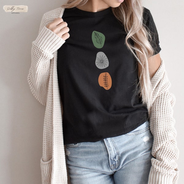 Woman's unique fall shirt, fall boho shirt, woman's boho shirt, fall colors shirt, minimal boho shirt, boho lover shirt, boho clothing