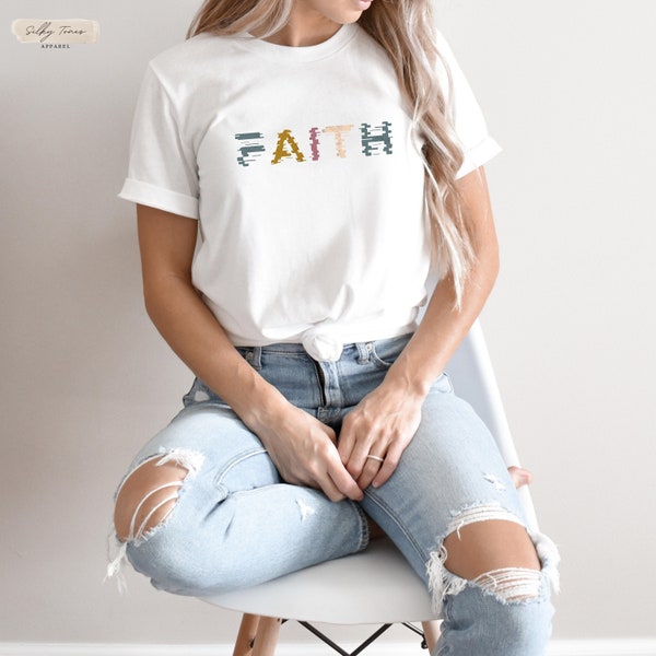 Woman's faith shirt, religious faith tee, faith shirt, inspirational shirt, christian shirt, prayers shirt, God lover shirt