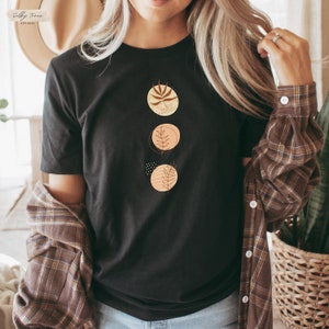 Fall boho shirt for woman, fall tshirt, woman&#39;s autumn shirt, fall boho shirt, woman&#39;s fall shirt, boho lover shirt, fall clothing