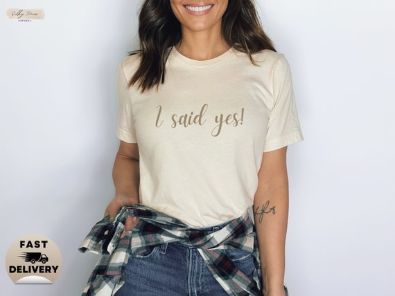 Camisetas minimalistas JGA Bride Crew para mujer dije que si dijimos camisas de alegria camisetas de novia del equipo JGA camisas de despedida de soltera regalo de boda Etsy Mexico