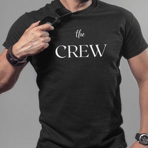 Camisas minimalistas masculinas para despedida de solteiro, noivo e equipe, presentes de casamento para noivo, camisa da equipe do noivo, camisetas estéticas para padrinhos, presente para padrinhos