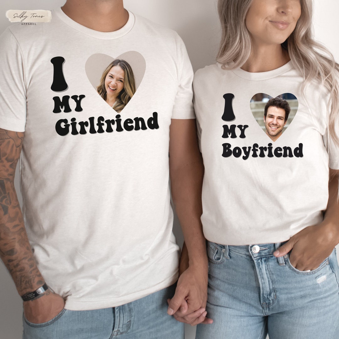 Custom Photo Matching Couples Shirts for Valentines Day, I Love My ...
